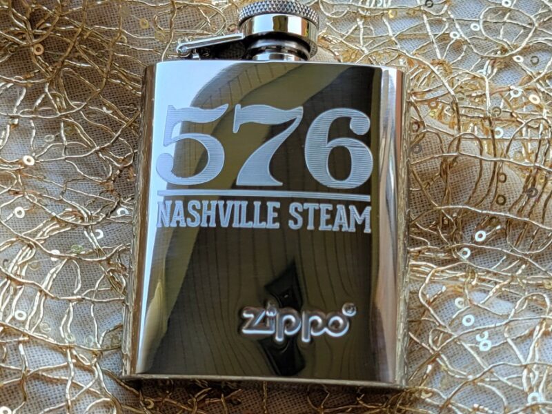 Zippo Stainless Steel Flask 576 Nashville Steam