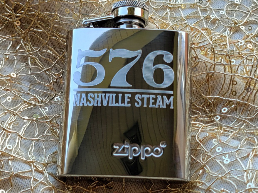 Zippo Stainless Steel Flask 576 Nashville Steam