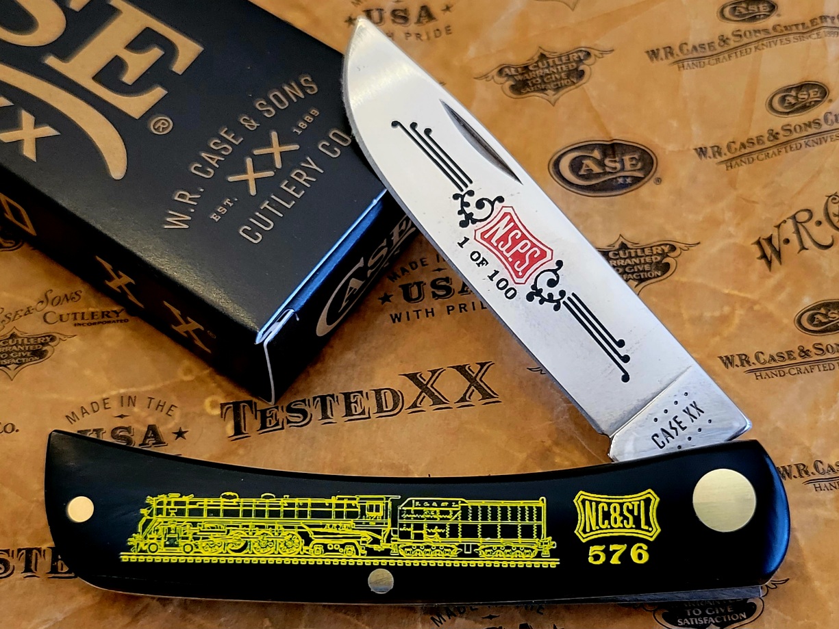 Case NC&StL Limited Edition Knife – Black Sod Buster Jr. #91454A –  NASHVILLE STEAM