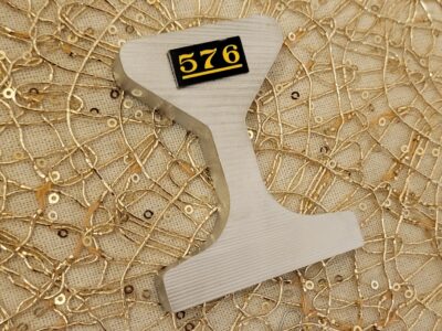 576 Decorative Rail Paperweight, Ornament Aluminum Collectible